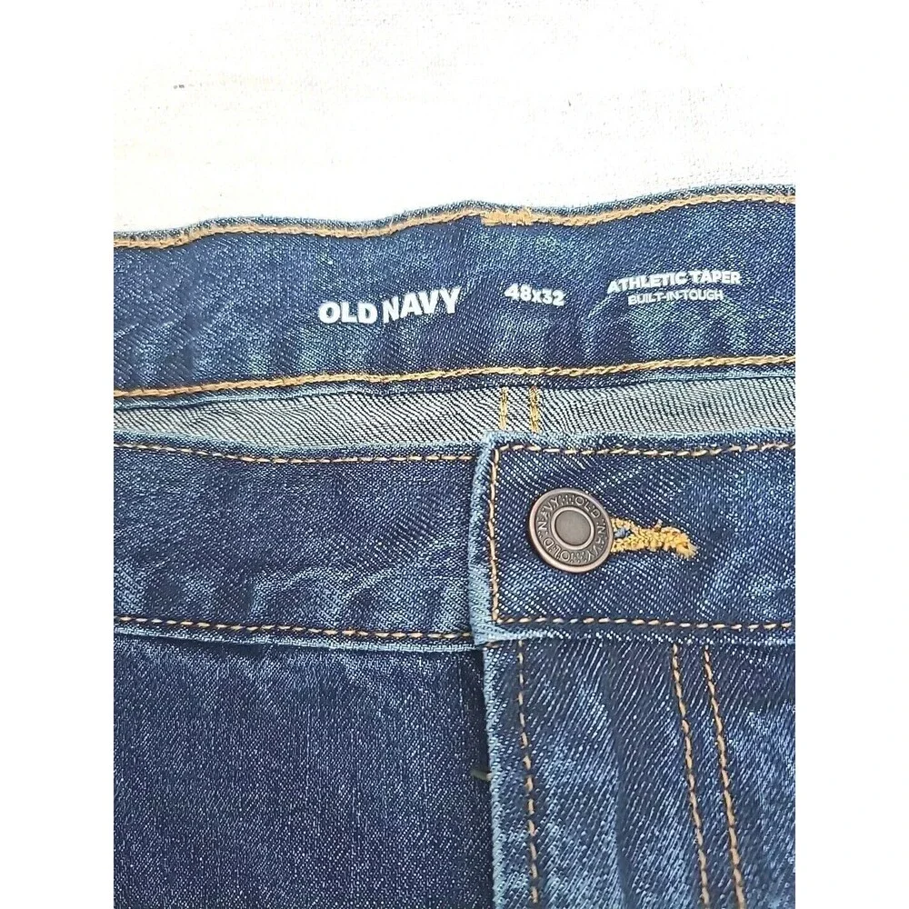 NWT Old Navy Mens Blue Jeans 48 x 32 Athletic Taper